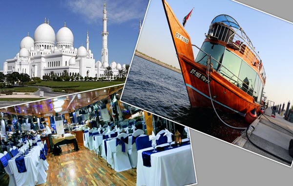 Evening Abu Dhabi City Tour + Dinner in Dhow Cruise Yas Island - From Abu Dhabi 